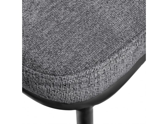 Стул полубарный Lucas 2 серый шенилл с чёрными ножками в Каменске-Уральском