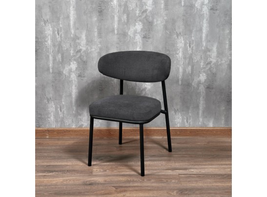 Стул Lucas 2 серый шенилл с чёрными ножками в Каменске-Уральском