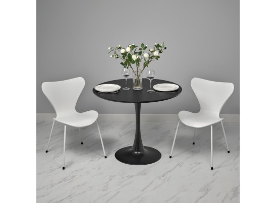 Стол Tulip диам.100см, черный в Каменске-Уральском