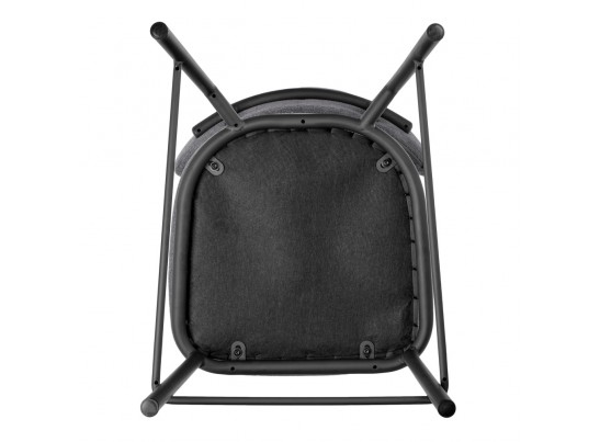 Стул полубарный Lucas 2 серый шенилл с чёрными ножками в Каменске-Уральском