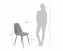 Стул Comfort бирюзовый с черными ножками в Каменске-Уральском