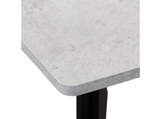 Стол Oslo 100-130 x 80см, Бетон Лайт, чёрный в Каменске-Уральском