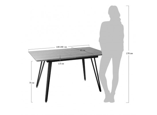 Стол Avanti new раскладной 140-180см дуб в Каменске-Уральском