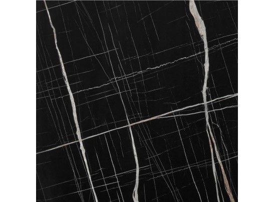 Стол Dublin раскладной 120-160х80х75 чёрный мрамор с чёрными ножками в Каменске-Уральском