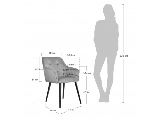 Стул Amsterdam зеленый в Каменске-Уральском