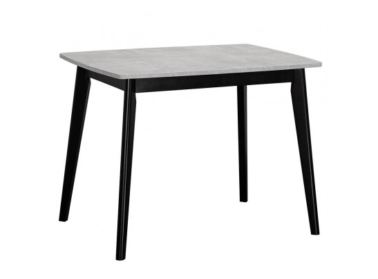Стол Oslo 100-130 x 80см, Бетон Лайт, чёрный в Каменске-Уральском