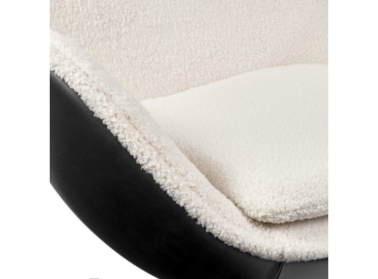 Кресло EGG STYLE CHAIR черный, экокожа в Каменске-Уральском