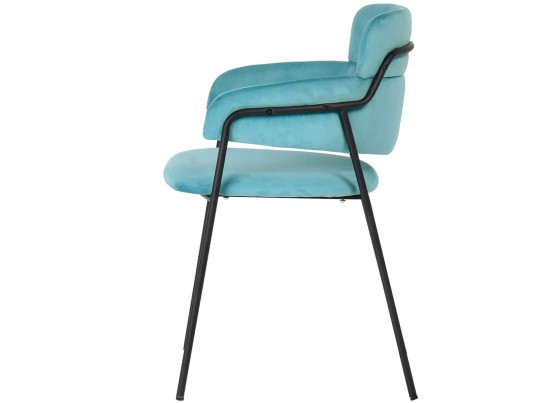 Стул Napoli светло-бирюзовый с чёрными ножками в Каменске-Уральском