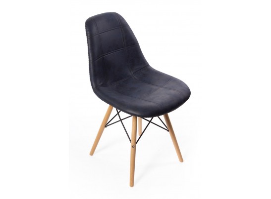 Стул Eames DSW leather черный в Каменске-Уральском