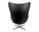 Кресло EGG STYLE CHAIR черный, экокожа в Каменске-Уральском