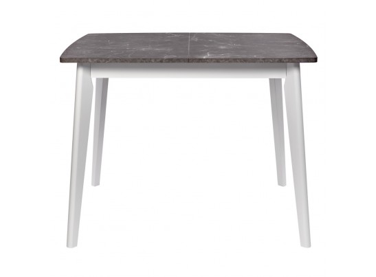 Стол Oslo раскладной 100-130x80x76см, Мрамор Сиена, белый в Каменске-Уральском