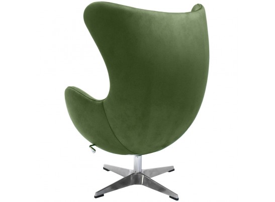 Кресло EGG CHAIR зеленый, искусственная замша в Каменске-Уральском