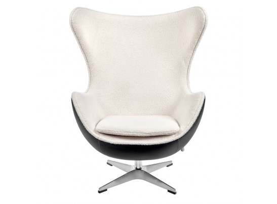 Кресло EGG STYLE CHAIR черный, экокожа в Каменске-Уральском