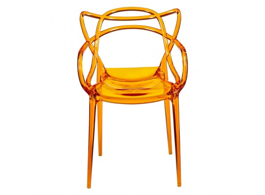 Комплект из 2-х стульев Masters прозрачный оранжевый в Каменске-Уральском