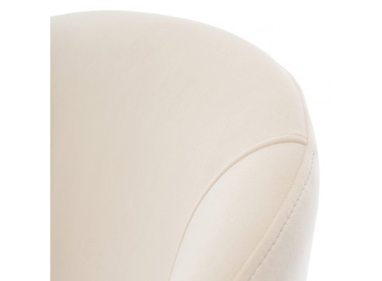 Стул-полукресло Emil кремовый с золотыми ножками в Каменске-Уральском