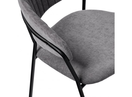 Стул Turin серый вельвет с чёрными ножками в Каменске-Уральском