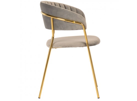 Комплект из 2-х стульев Turin латте с золотыми ножками в Каменске-Уральском