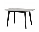 Стол Oslo 100-130 x 80см, Бетон Лайт, чёрный в Каменске-Уральском
