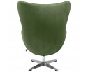 Кресло EGG CHAIR зеленый, искусственная замша в Каменске-Уральском