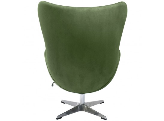 Кресло EGG CHAIR зеленый, искусственная замша в Каменске-Уральском