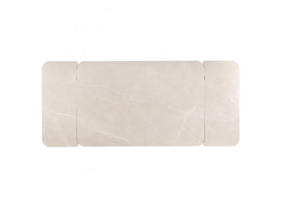 Стол Vito раскладной 120-184x80x75см, керамогранит бежевый, чёрный в Каменске-Уральском