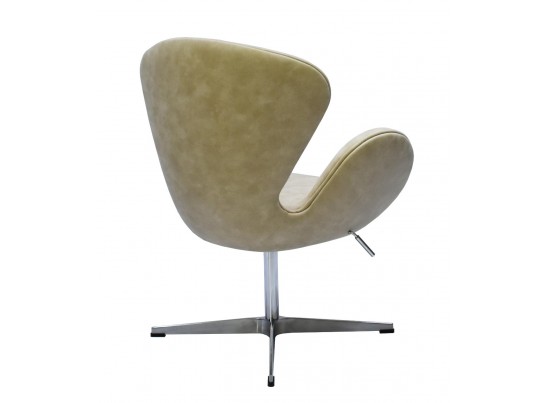 Кресло SWAN CHAIR бежевый матовый с эффектом состаренная кожа в Каменске-Уральском