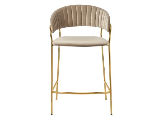Стул полубарный Turin латте с золотыми ножками в Каменске-Уральском
