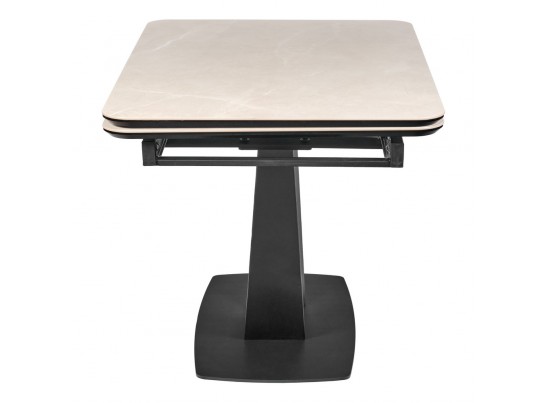 Стол Vito раскладной 120-184x80x75см, керамогранит бежевый, чёрный в Каменске-Уральском