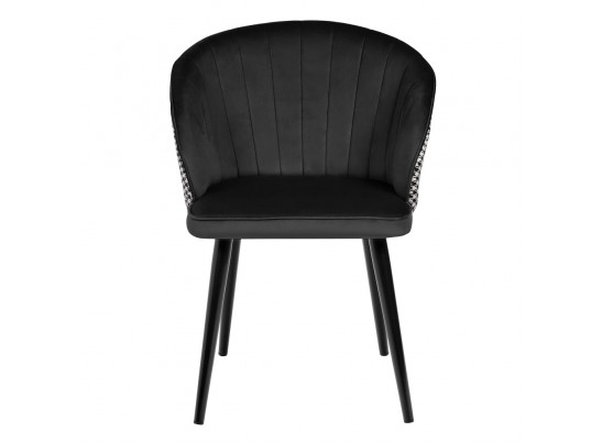 Стул Paola чёрный с жаккардом в Каменске-Уральском