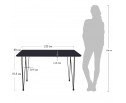 Стол Solution 120x80х75,5см, чёрный в Каменске-Уральском
