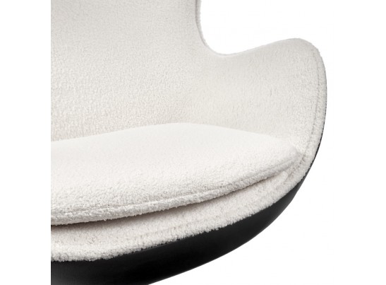 Кресло EGG STYLE CHAIR черный, экокожа в Каменске-Уральском