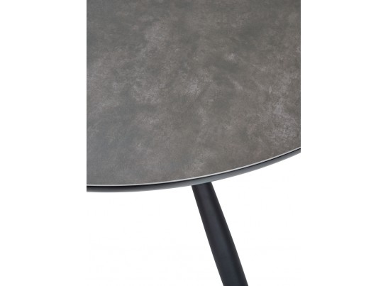 Стол TONDO раскладной 120-160х120х76см, темно-серый, испанская керамика в Каменске-Уральском