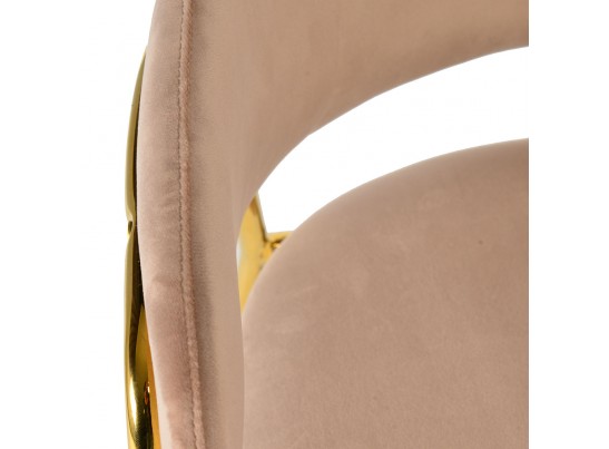 Стул Napoli латте с золотыми ножками в Каменске-Уральском