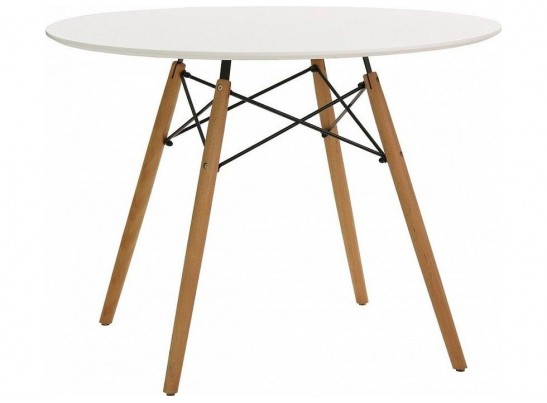 Стол Eames диам. 80см, белый в Каменске-Уральском