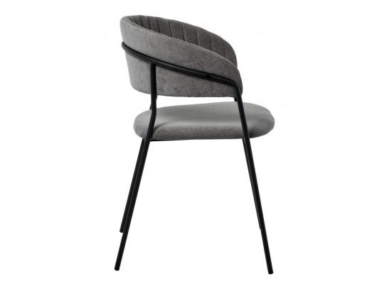 Стул Turin серый вельвет с чёрными ножками в Каменске-Уральском