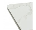 Стол Arthur раскладной 120-184x80x75см, керамогранит белый мрамор Greys White, чёрный в Каменске-Уральском