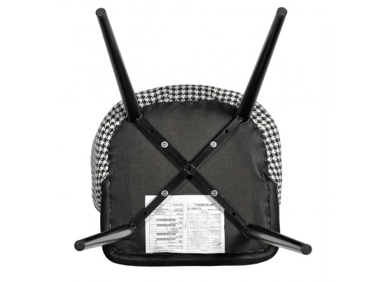 Стул Paola чёрный с жаккардом в Каменске-Уральском