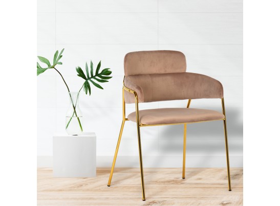 Стул Napoli латте с золотыми ножками в Каменске-Уральском