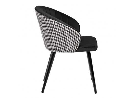 Стул Paola чёрный с жаккардом в Каменске-Уральском