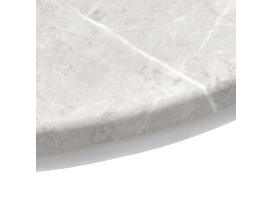 Набор кофейных столиков Tango бежевый мрамор с белыми ножками, 2шт в Каменске-Уральском