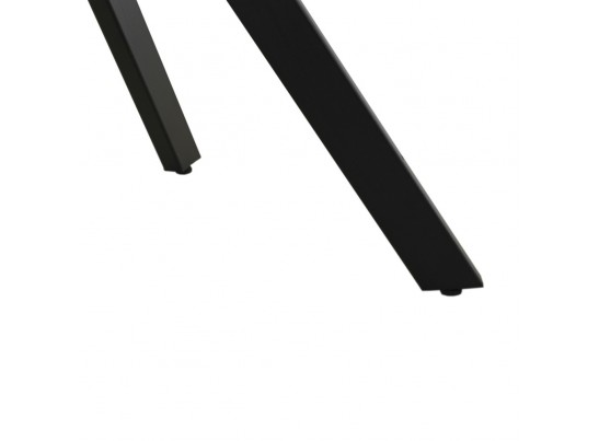 Стол Arthur раскладной 120-184x80x75см, керамогранит белый мрамор Greys White, чёрный в Каменске-Уральском