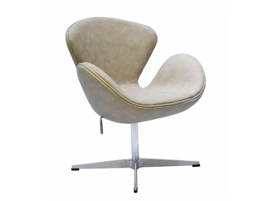 Кресло SWAN CHAIR бежевый матовый с эффектом состаренная кожа в Каменске-Уральском