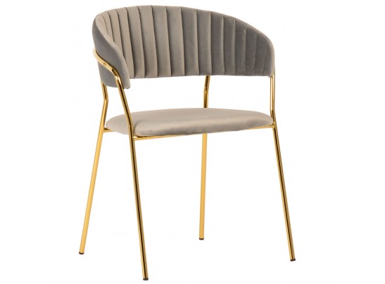 Комплект из 2-х стульев Turin латте с золотыми ножками в Каменске-Уральском