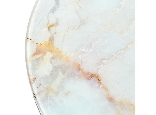 Набор кофейных столиков Tango бежевый мрамор с чёрными ножками, 2шт в Каменске-Уральском