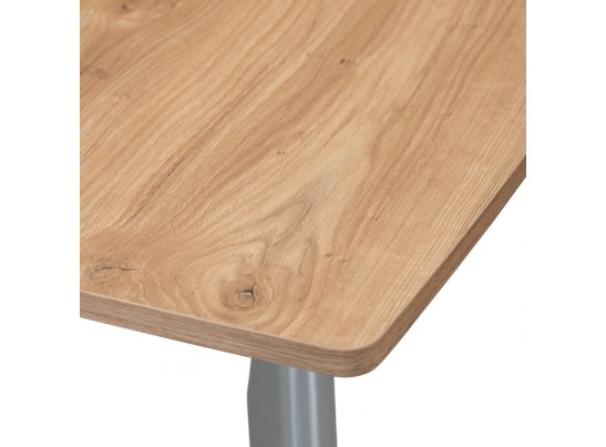 Стол Oslo раскладной 100-130x80x76см, Дуб Навара, серый в Каменске-Уральском