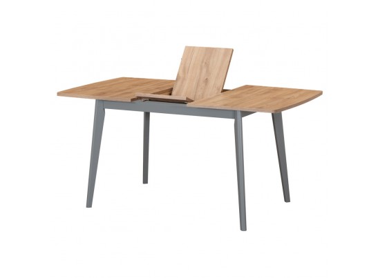 Стол Oslo раскладной 100-130x80x76см, Дуб Навара, серый в Каменске-Уральском