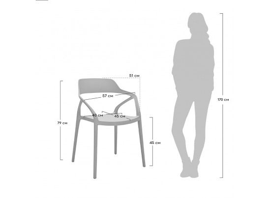 Стул Capri чёрный в Каменске-Уральском