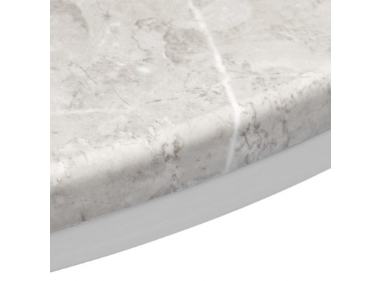 Набор кофейных столиков Tango бежевый мрамор с белыми ножками, 2шт в Каменске-Уральском