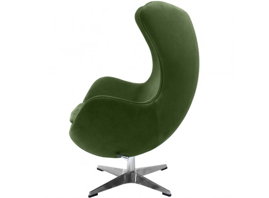 Кресло EGG CHAIR зеленый, искусственная замша в Каменске-Уральском
