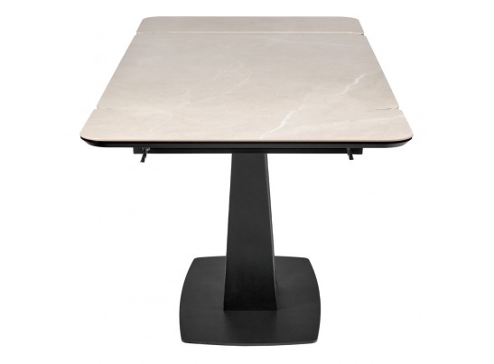 Стол Vito раскладной 120-184x80x75см, керамогранит бежевый, чёрный в Каменске-Уральском